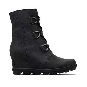 SOREL JOAN OF ARCTIC II WEDGE (WOMEN) - BLACK
